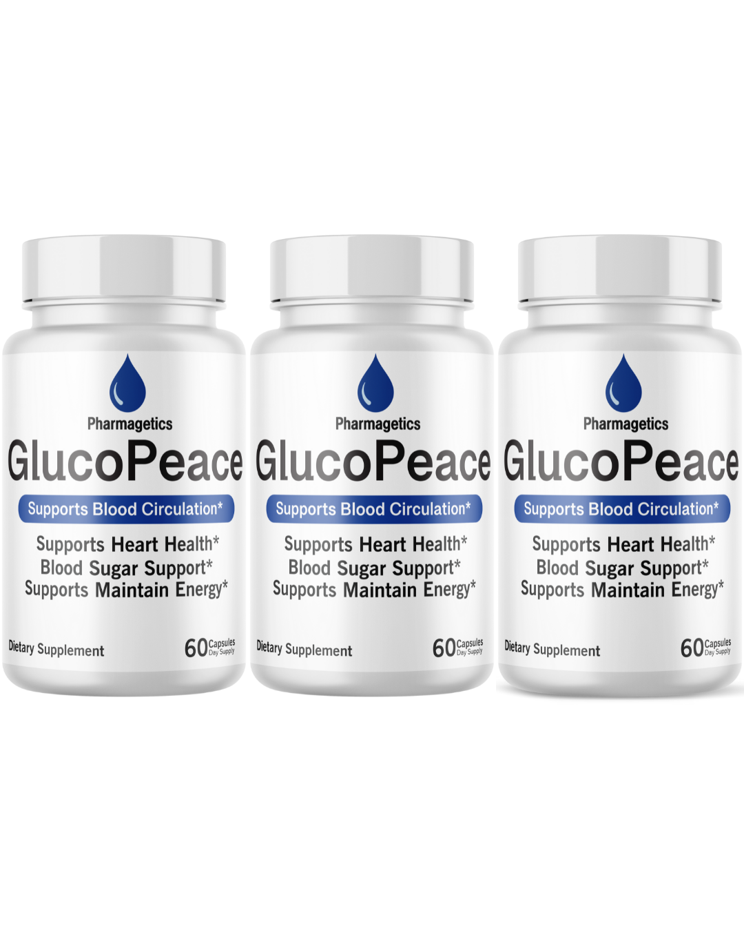 Gluco Peace Blood Circulation Support, Healthy Blood Sugar- 60 Capsules