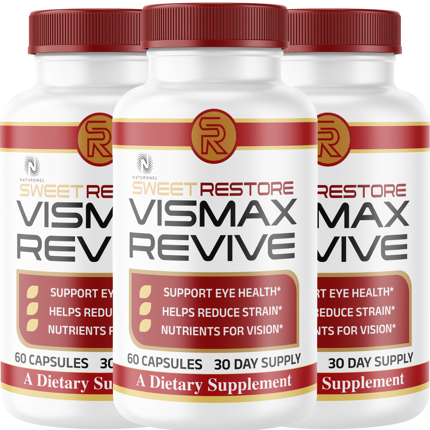 VisMax Revive (3 Pack) Eye Health Supplement – Lutein, Zeaxanthin, Bilberry, Alpha Lipoic Acid, Vitamins A, C & E, Vision Nutrition Formula