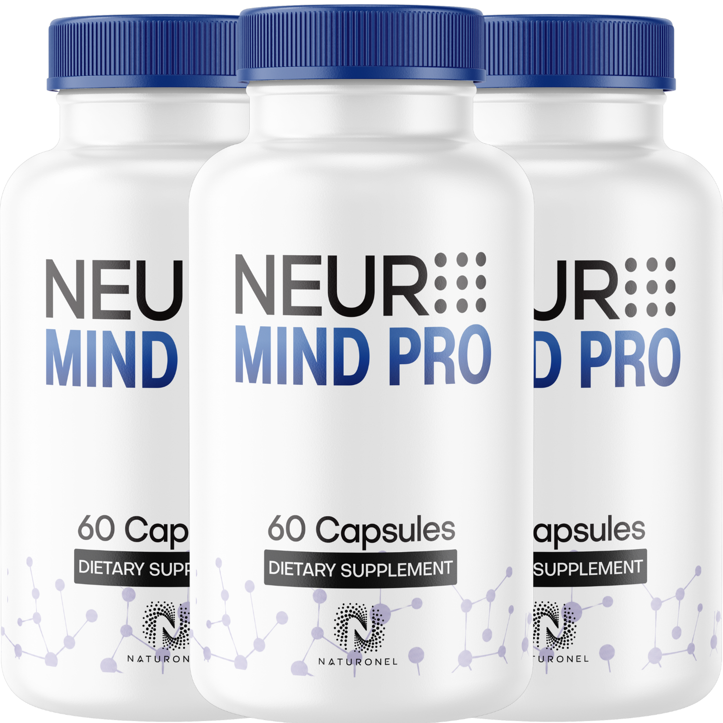NEURO MIND PRO (3 Pack) Brain Supplement for Memory, Focus & Mental Clarity – Nootropic Formula with DMAE, Bacopa, Huperzine A, Phosphatidylserine, GABA & Vitamins