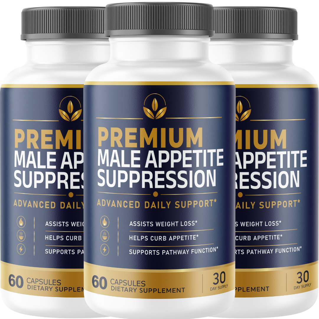 Male Appetite Suppressant Supplement for Men (3 Pack) – Premium Weight Management Formula with Green Coffee Bean, Garcinia Cambogia, Raspberry Ketones, Green Tea & Caffeine