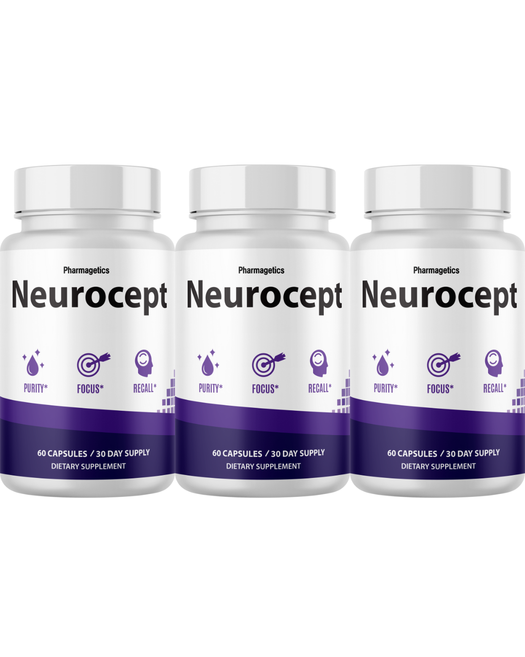 Neurocept Brain Health Support Dietary Supplement 60 Capsules