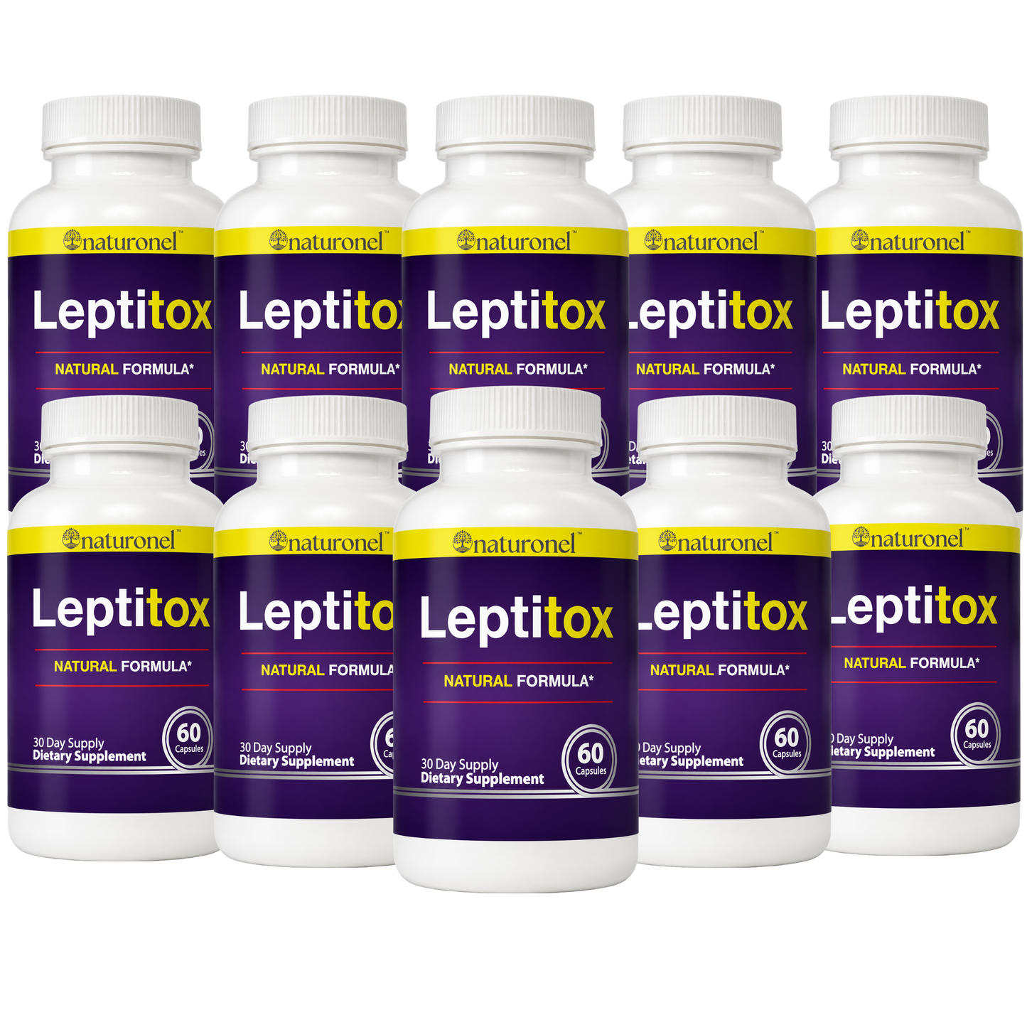 Leptitox Colon Cleanse & Gut Health Supplement – Herbal Digestive Support Formula with Psyllium Husk, Aloe Vera, Bentonite Clay & Probiotic – 60 Capsules