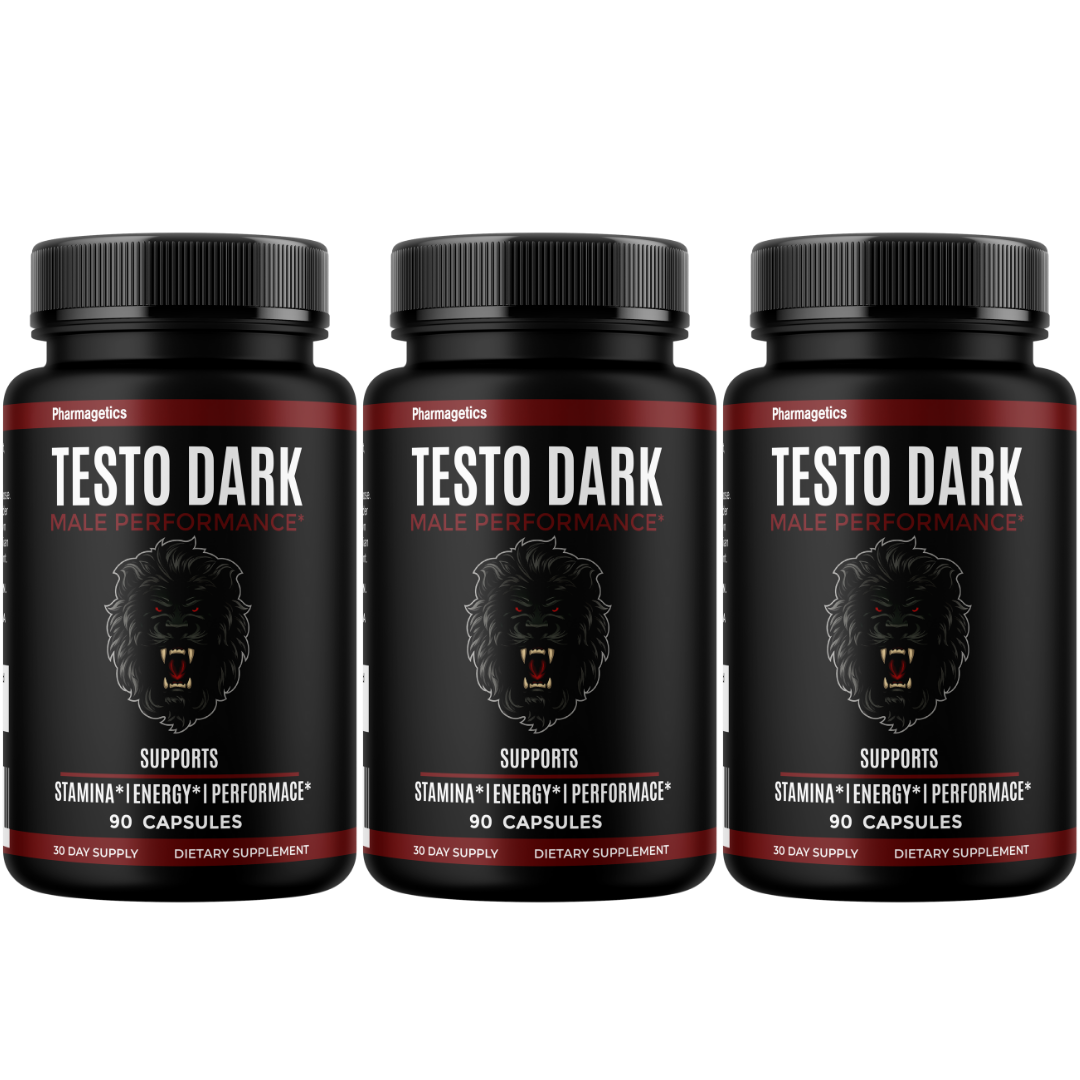 Testo Dark Male Performance Supplement, Stamina Support 90 Capsules