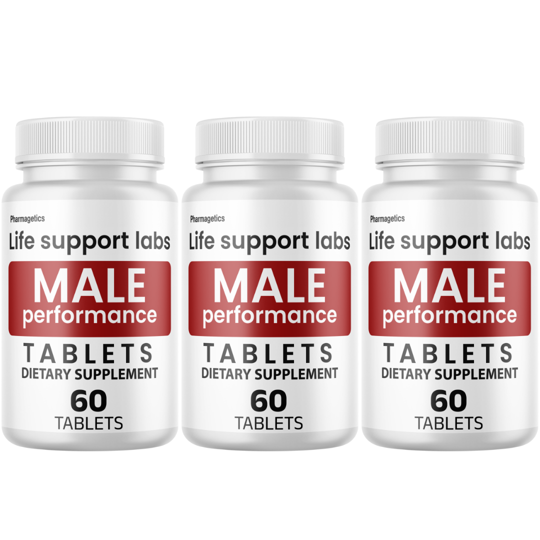 Life Support Labs Male Performance Supplement, Energy Support 60 Tablets