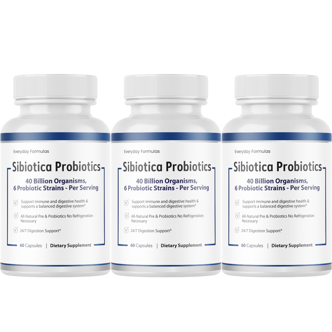 Sibiotica Probiotics Immune And Digestive Health Support Supplement 60 Capsules