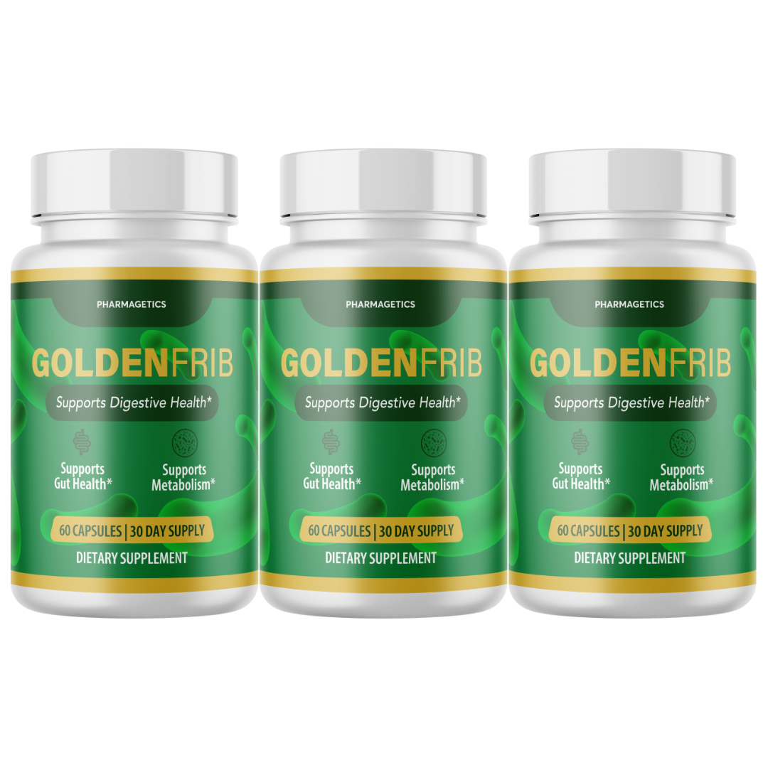 GoldenFrib Formula for Probiotic and Gut Health Support 60 Capsules