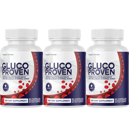 Gluco Proven Healthy Blood Sugar Support Formula 60 Capsules