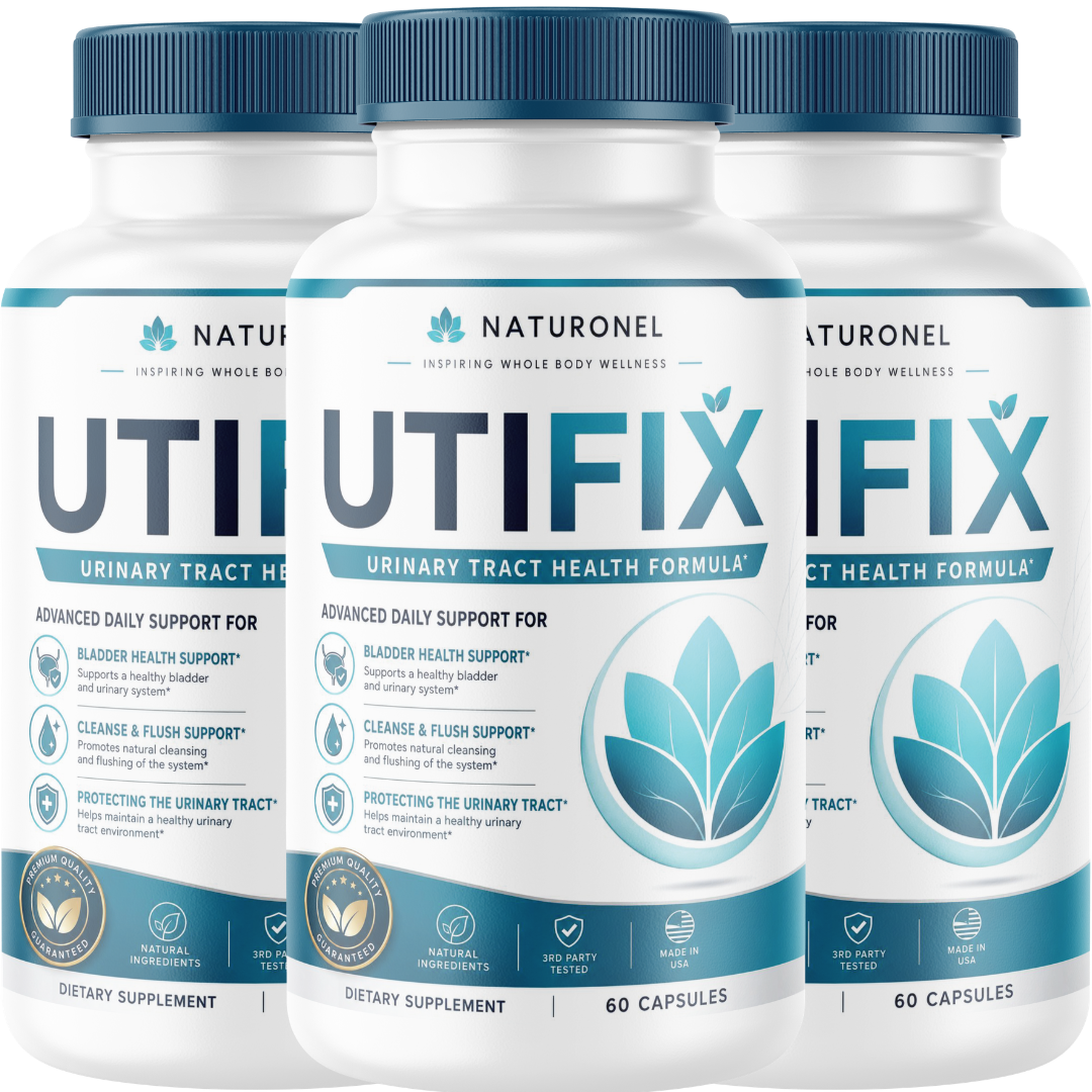 UTIFIX (3 Pack) Urinary Tract Health Formula – D-Mannose 1000mg with Cranberry, Hibiscus & Dandelion Root – Urinary Wellness Supplement for Women & Men