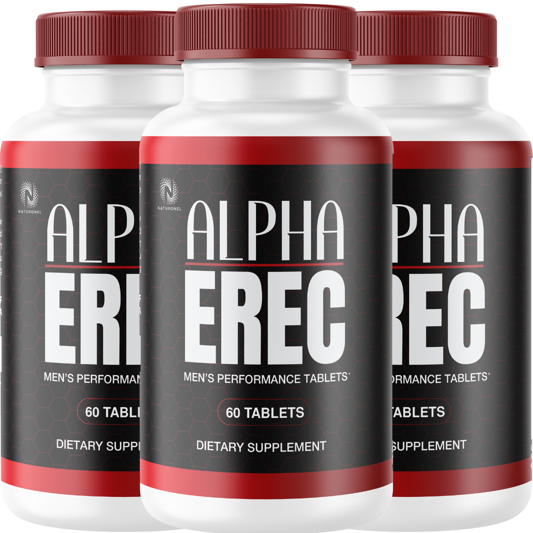 Alpha Erec Advanced Men's Performance Tablets (3 Pack) – Male Stamina, Energy & Vitality Support with Tongkat Ali, Maca, Ginseng & Zinc