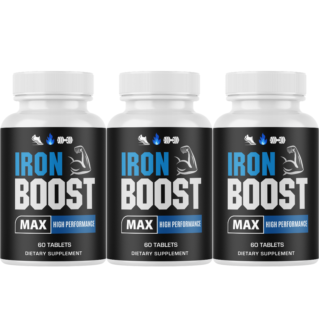 Iron Boost Max Male Performance Supplement, Vitality Support 60 Tablets