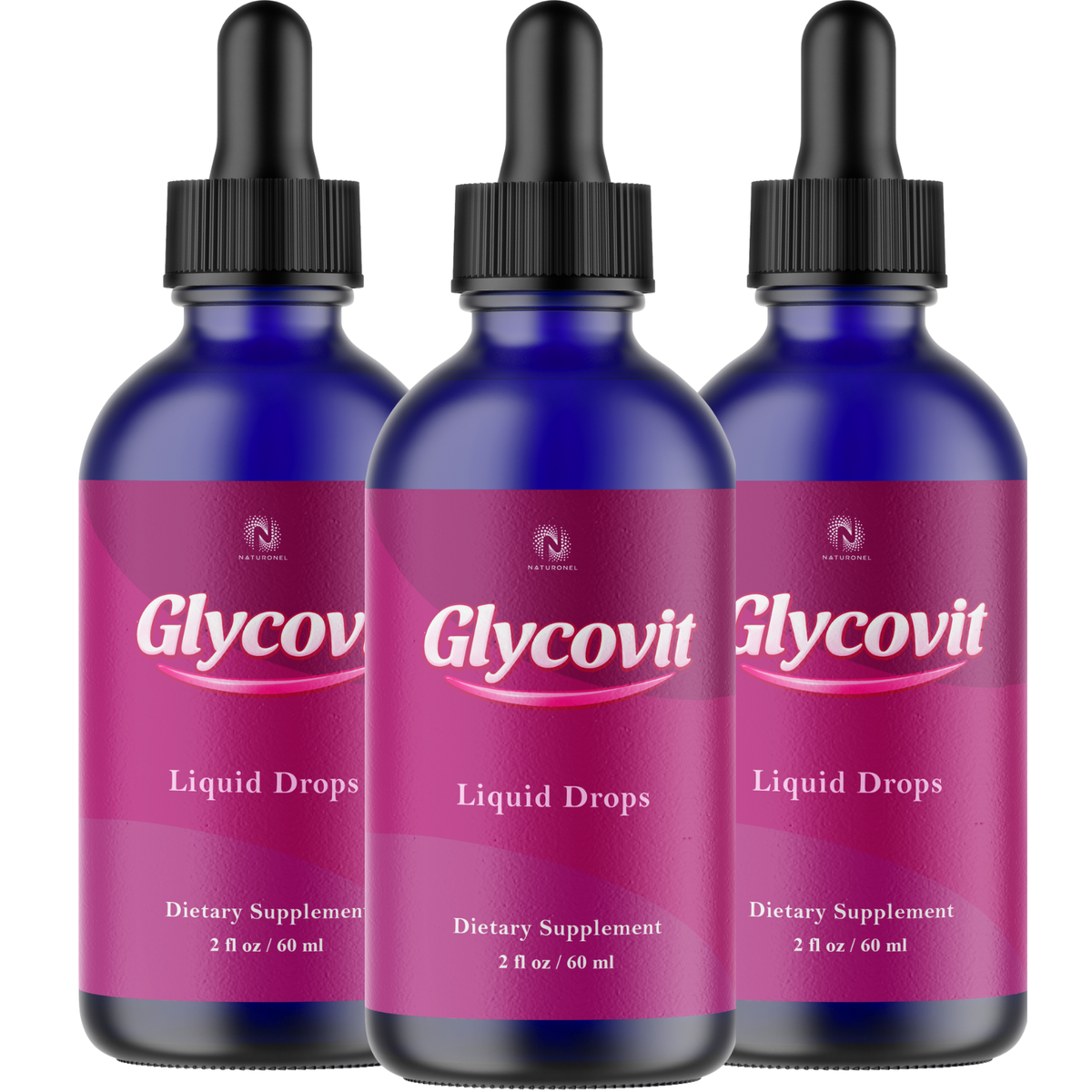 Glycovit Liquid Drops (3 Pack) – 3-in-1 Amino Acid Formula with L-Arginine HCl, L-Glutamine & L-Tryptophan – Lemon Flavor