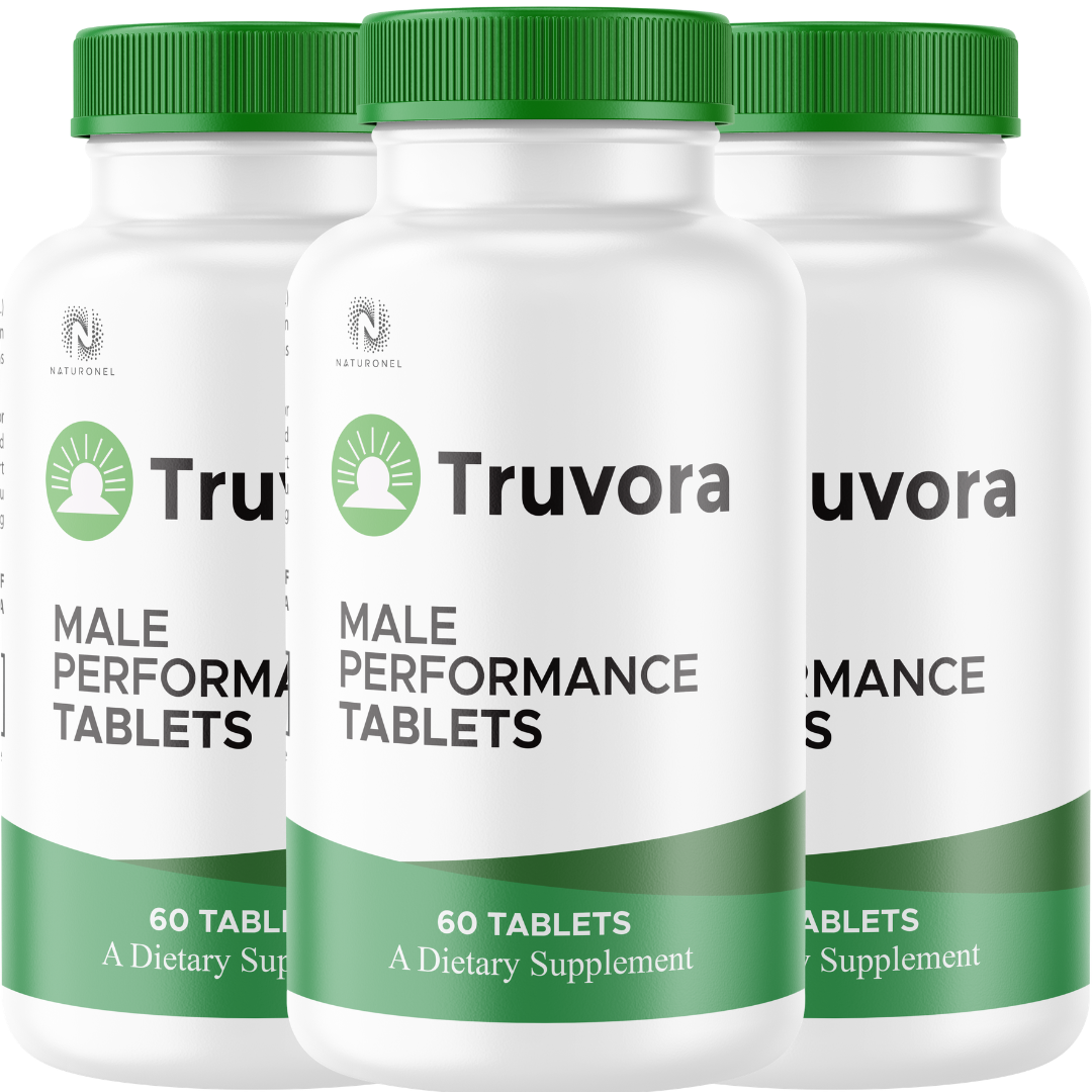 Truvora Men’s Performance Support (3 Pack) – Advanced Male Vitality Formula with Longjack, Maca, Ginseng, L-Arginine, Tribulus & Zinc