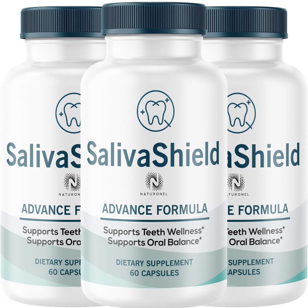 SalivaShield Oral Probiotic Supplement (3 Pack) – 40 Billion CFU Advanced Formula for Teeth Wellness & Oral Balance – 5 Probiotic Strains with Marine Polysaccharide & FOS