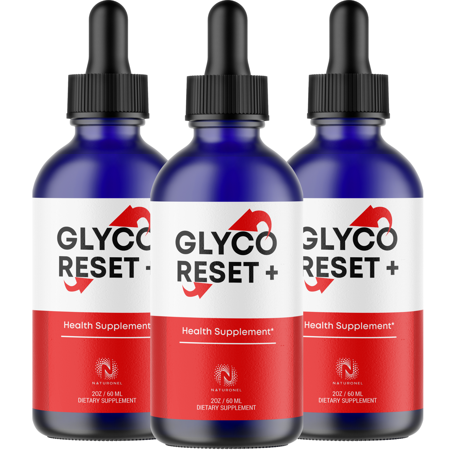 GLYCO RESET+ (3 Pack) Liquid Drops – Advanced Metabolic Wellness Formula with L-Arginine HCl, L-Glutamine & L-Tryptophan – Daily Liquid Supplement – Natural Lemon Flavor