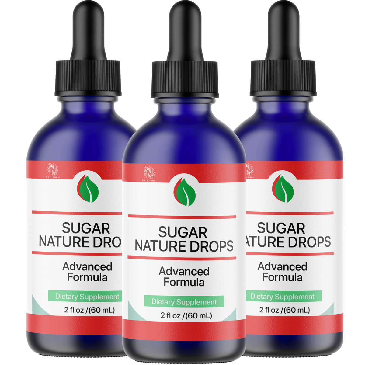 Sugar Nature Drops (3 Pack) – Glucose & Metabolic Support Formula with Amino Acid Blend