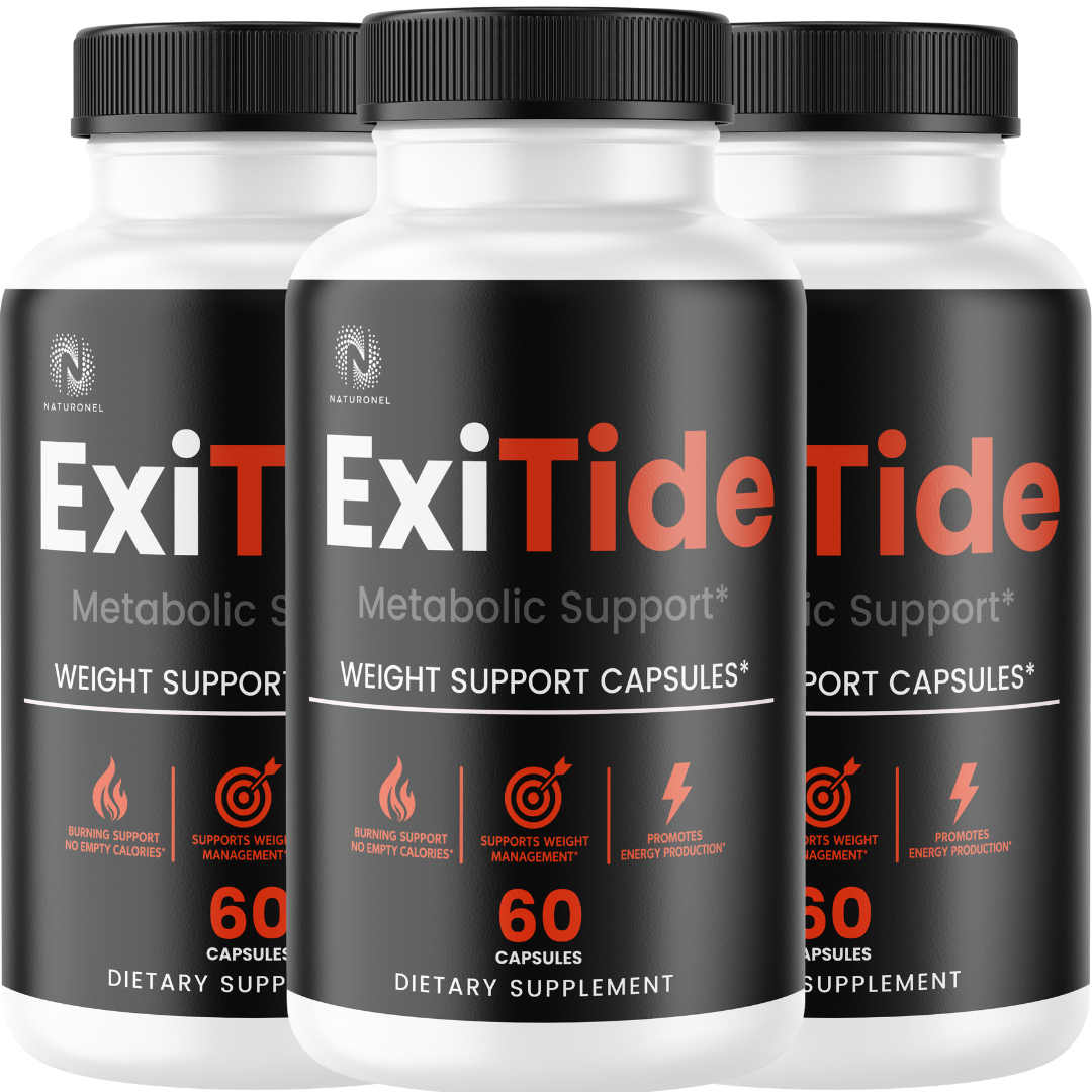 ExiTide Advanced Weight Support (3 Pack) – Metabolic Support Capsules with Raspberry Ketones, African Mango, Apple Cider Vinegar & Green Tea