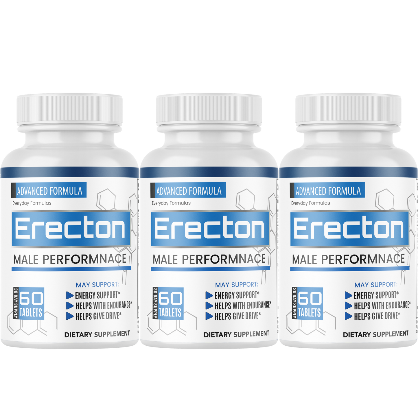 Erecton Advanced Formula for Male Performance Support 60 Capsules