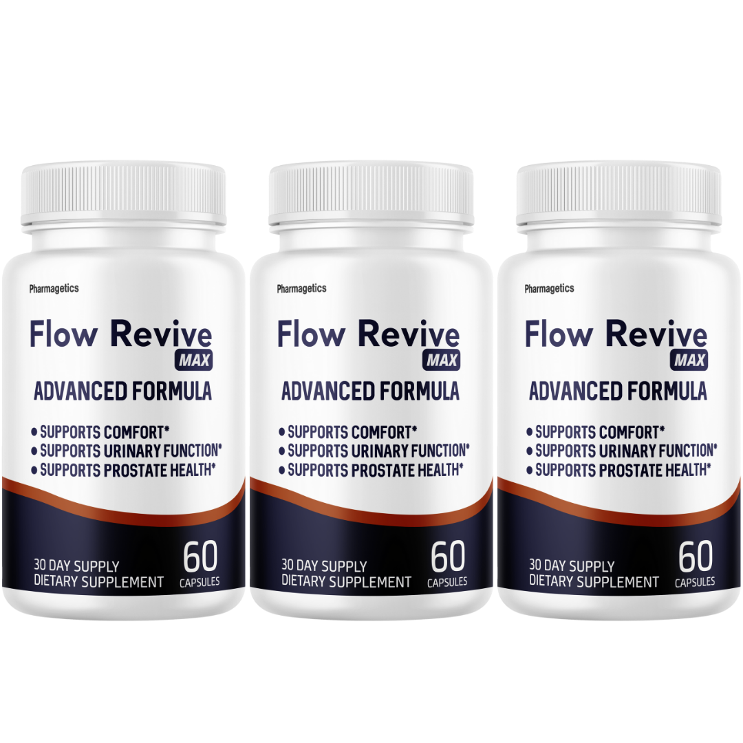 Flow Revive Max Prostate Health Supplement,  Urinary Support 60 Capsules