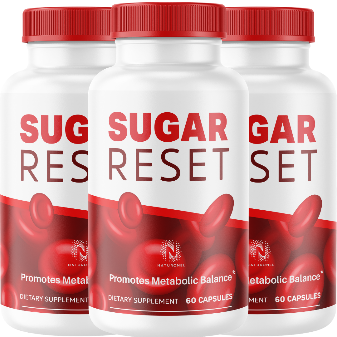 Sugar Reset (3 Pack) Supplement – Advanced Metabolic Balance Formula with Banaba, Bitter Melon, Chromium, Gymnema & Alpha Lipoic Acid – Daily Wellness Support