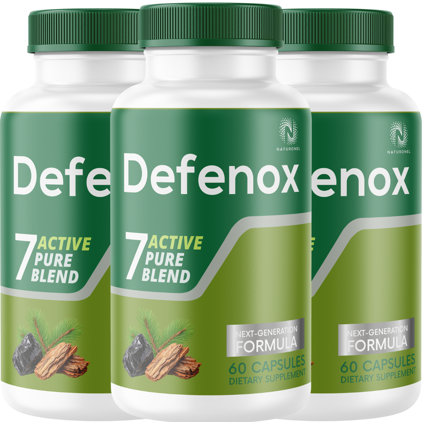 Defenox (3 Pack) Supplement – 7 Active Ingredient Formula with Shilajit, Tongkat Ali, Ashwagandha, Magnesium, Zinc & Boron, Black Pepper Extract