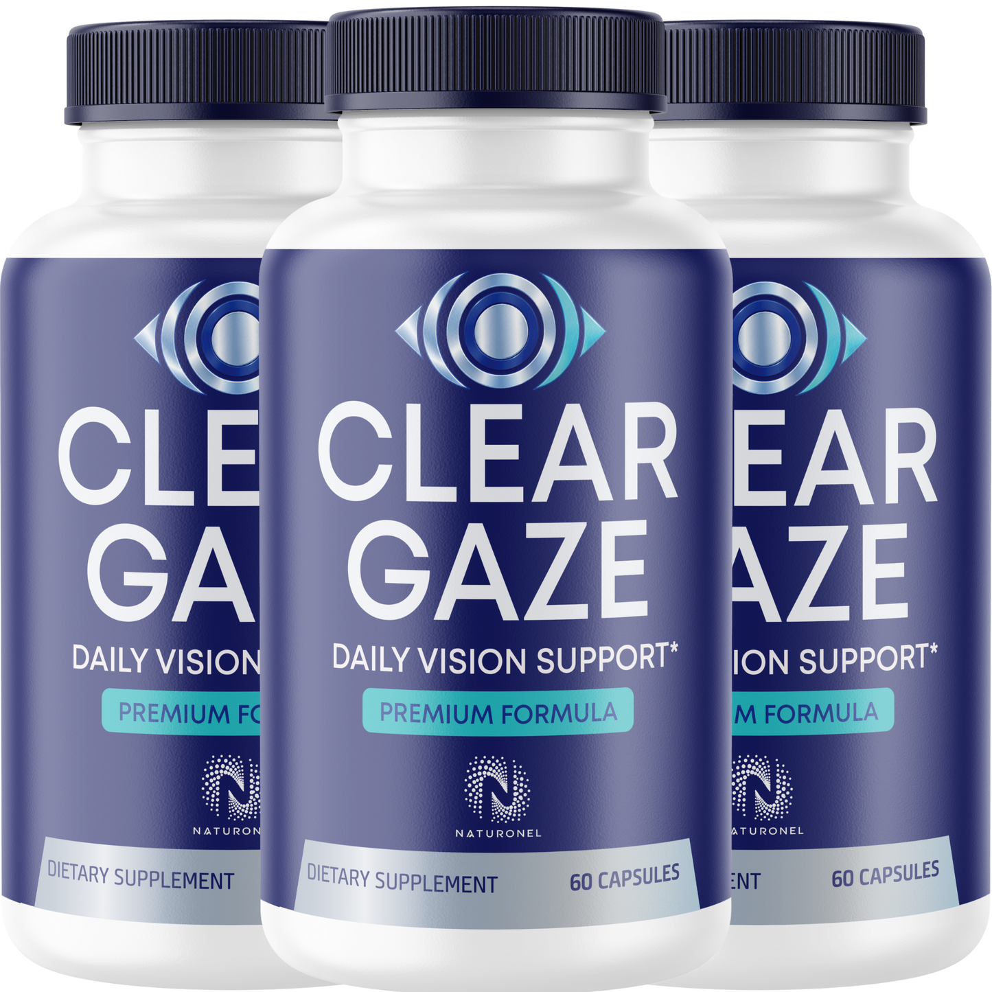 Clear Gaze (3 Pack) Vision Supplement – Advanced Eye Health Formula with Lutein, Bilberry, Eyebright, Zeaxanthin, Vitamins & Antioxidants for Healthy Vision Support