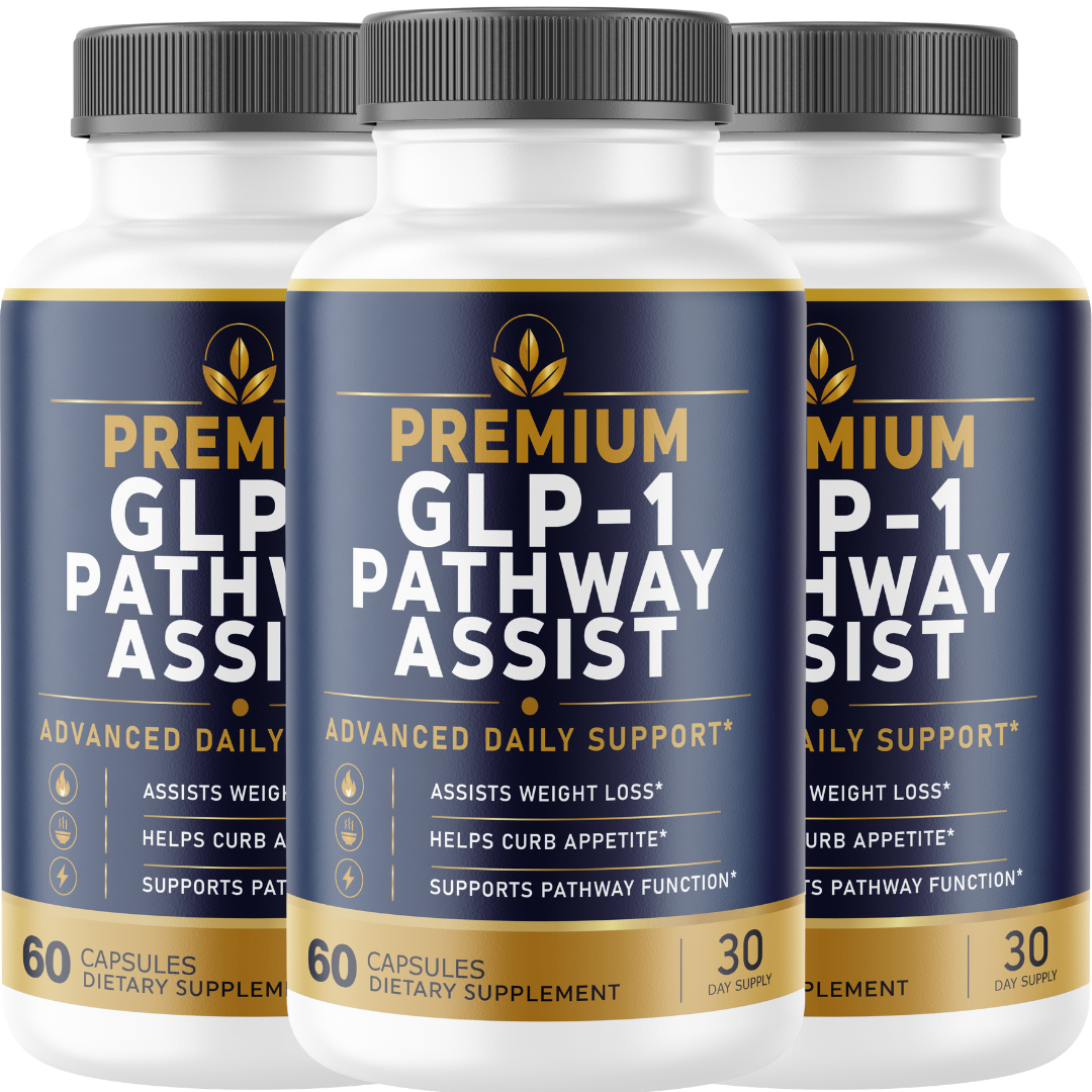 Premium GLP-1 (3 Pack) Pathway Assist – Daily Metabolic Support Supplement with Green Coffee Bean, Garcinia Cambogia, Green Tea Extract, Raspberry Ketone & Caffeine Anhydrous