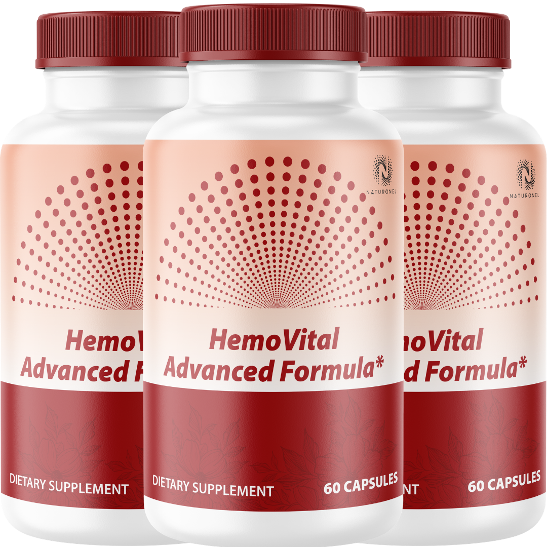 HemoVital Advanced Herbal Supplement (3 Pack) – Featuring Gymnema, Bitter Melon, Banaba Extract & Cinnamon