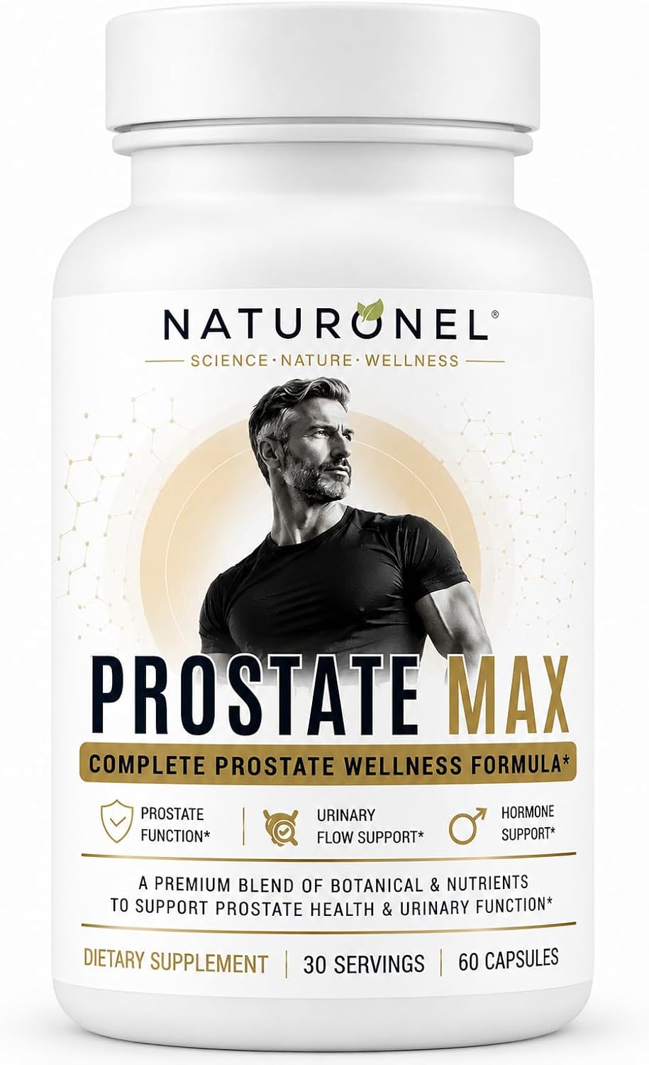 Prostate Max for Men - Advanced Prostate Support with Saw Palmetto 200mg, Pygeum, Plant Sterols, Mushroom Blend, Zinc &amp; Selenium - Supports Urinary Flow, Bladder Health &amp; Prostate Wellness