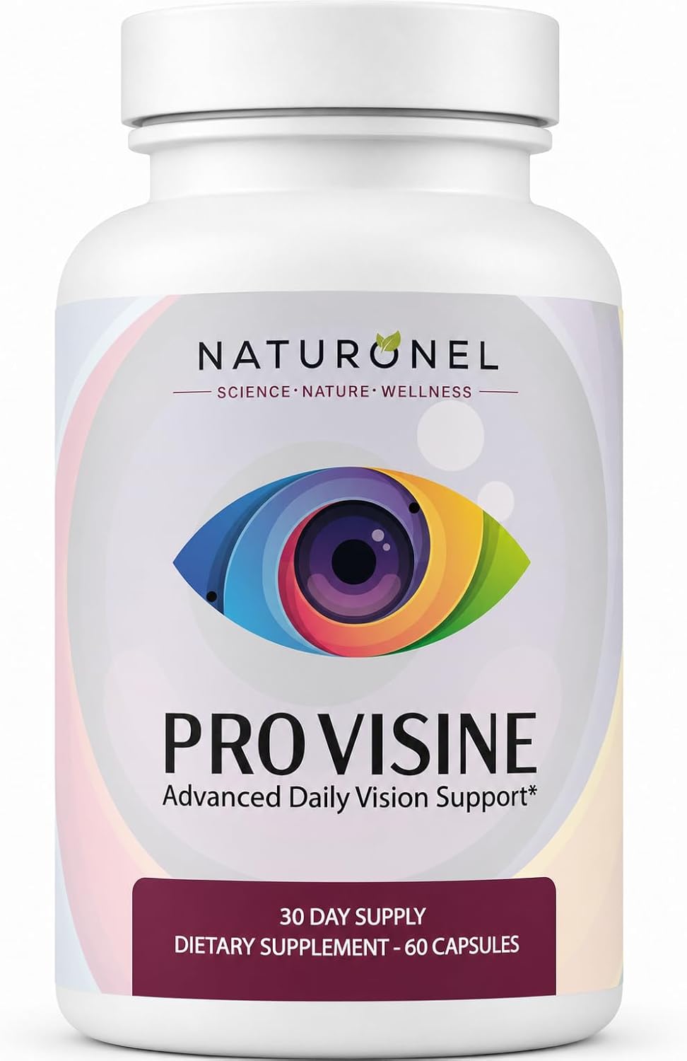 Provisine Vision Support Supplement – Eye Vitamins with Lutein, Zeaxanthin, Bilberry, Eyebright, Alpha Lipoic Acid, Taurine, Vitamin A C E &amp; Zinc – Daily Eye Health Formula – 60 Capsules