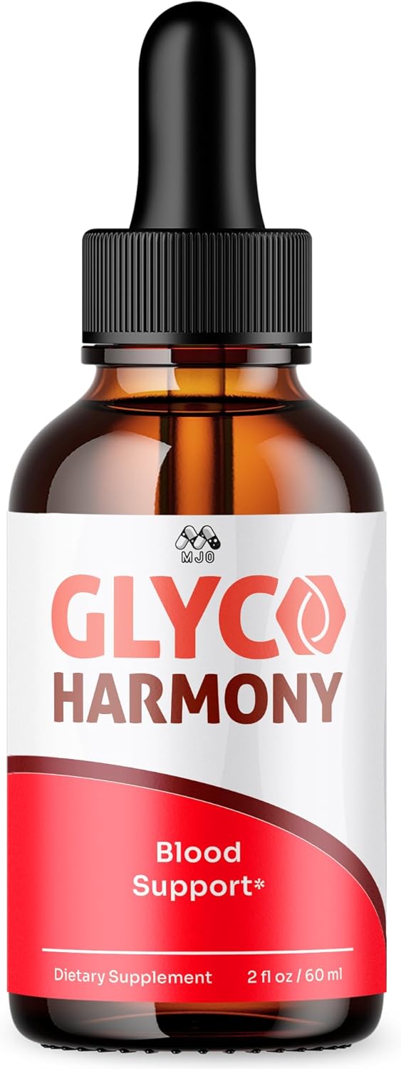 Glyco Harmony Drops, Official Glyco Harmony Liquid Supplement with All Natural Ingredients, GlycoHarmony Blood Support Maximum Strength Health and Wellness Vitamin Supplement (1 Bottle, 30 Servings)