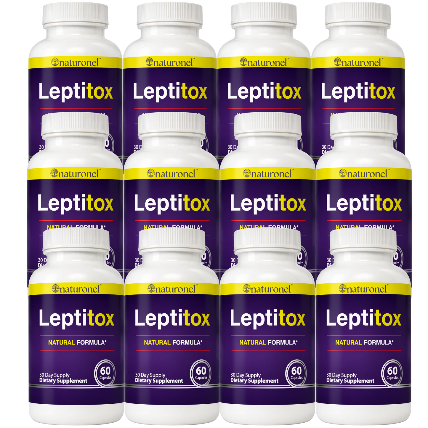 Leptitox Colon Cleanse & Gut Health Supplement – Herbal Digestive Support Formula with Psyllium Husk, Aloe Vera, Bentonite Clay & Probiotic – 60 Capsules