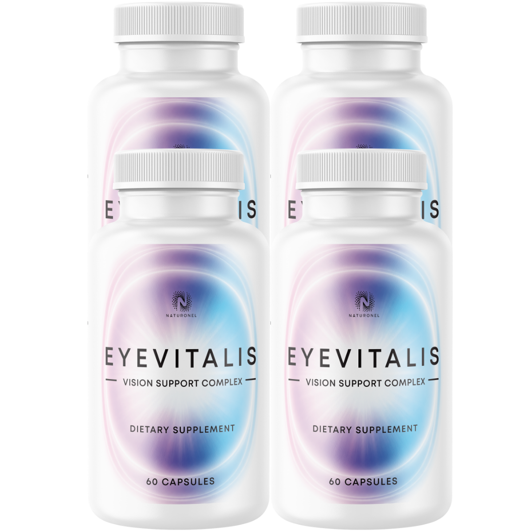 EyeVitalis Eye Health Complex (4 Pack) – Advanced Vision Support with Lutein, Zeaxanthin, Bilberry, Eyebright, Rutin & Lycopene