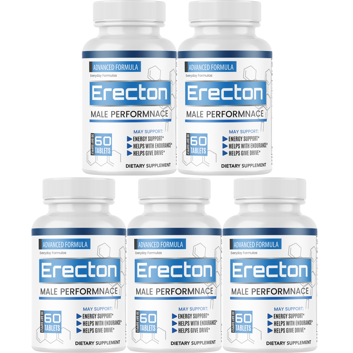 Erecton Advanced Formula for Male Performance Support 60 Capsules