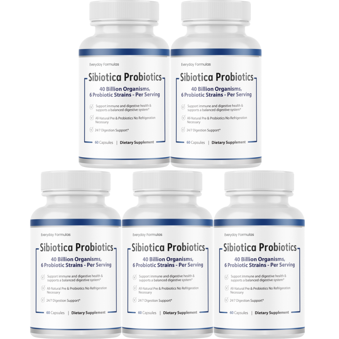 Sibiotica Probiotics Immune And Digestive Health Support Supplement 60 Capsules