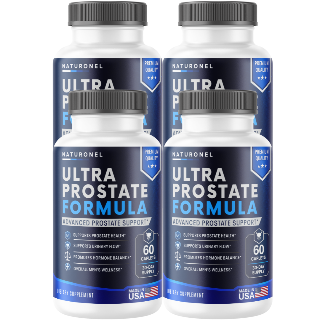Ultra Prostate Formula for Men (4 Pack) – Advanced Prostate Support Supplement with Saw Palmetto, Pygeum, Plant Sterols, Zinc, Selenium & Lycopene – Supports Urinary Flow & Men's Wellness
