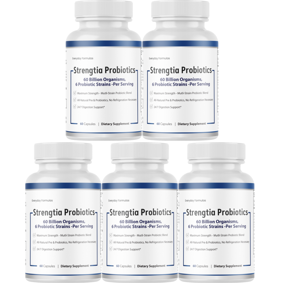 Strengtia Probiotics - Mutli-Strain Probiotic Blend Maximum Strength 60 Capsules