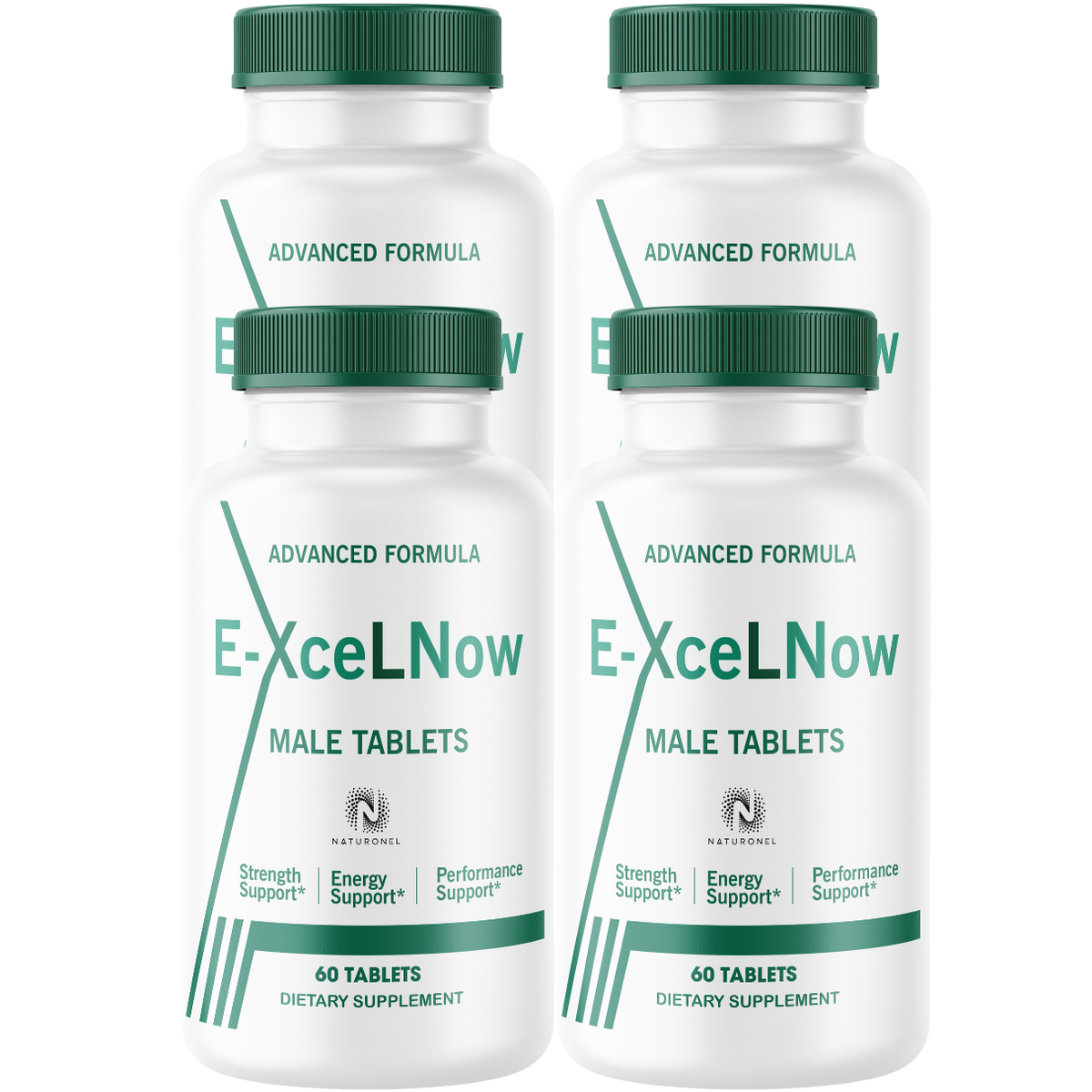 E-Xcel Now Male Vitality Supplement (4 Pack) – Advanced Men’s Strength, Energy & Performance Support with Longjack, Maca, L-Arginine, Ginseng & Zinc