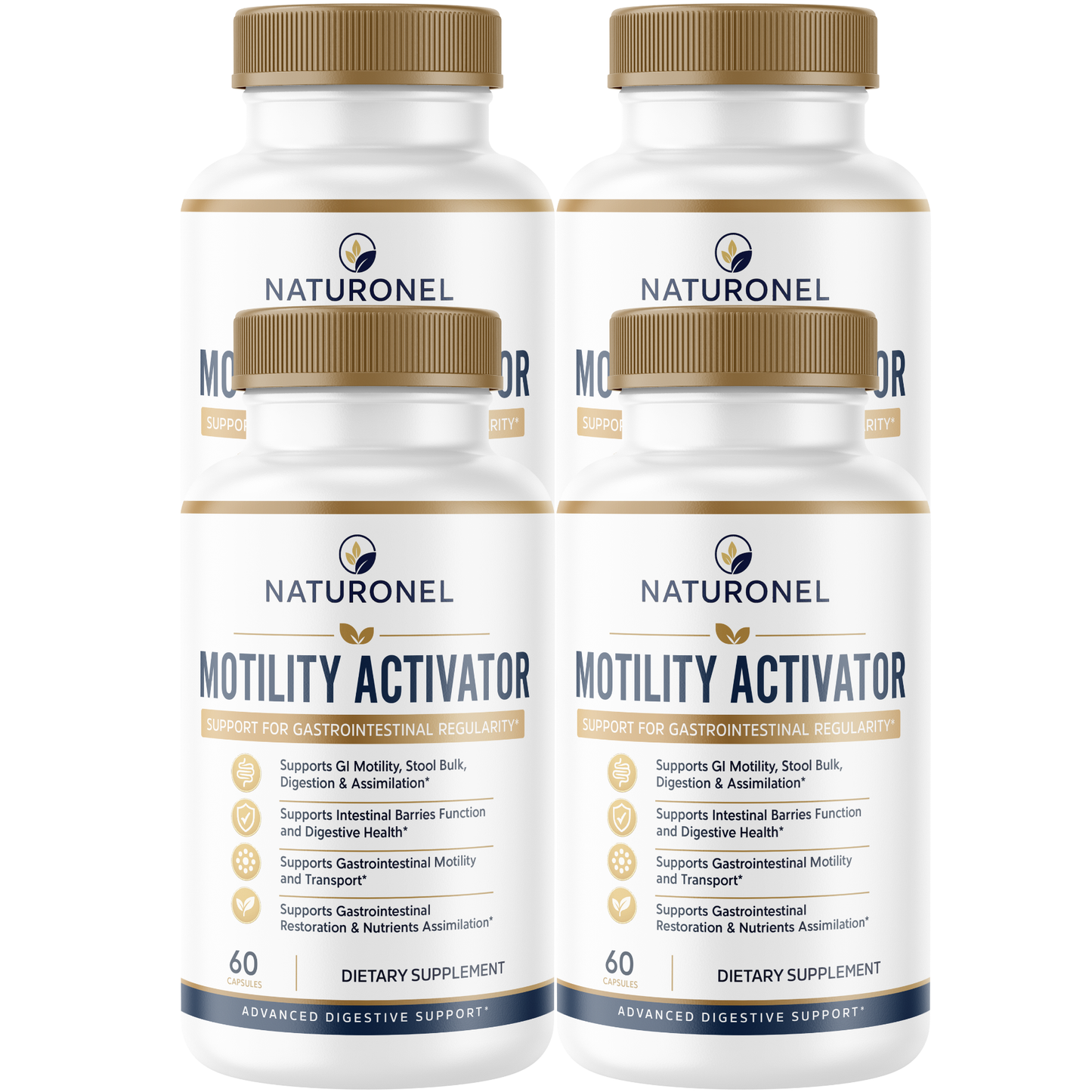 Motility Activator Gut Health Supplement – Supports GI Motility, Digestive Regularity, Nutrient Assimilation & Intestinal Health with Probiotic and Botanicals