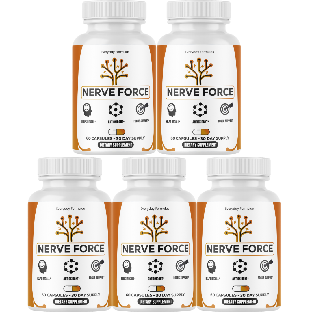 Nerve Force Focus Support Supplement, Antioxidant Formula 60 Capsules