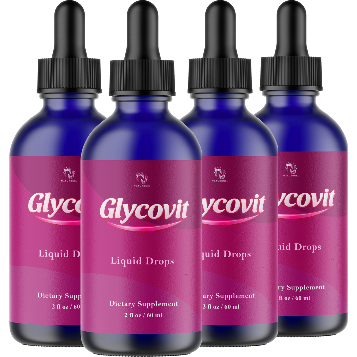 Glycovit Liquid Drops (4 Pack) – 3-in-1 Amino Acid Formula with L-Arginine HCl, L-Glutamine & L-Tryptophan – Lemon Flavor