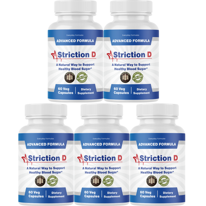 Striction D Healthy Blood Sugar Support Formula 60 Capsules