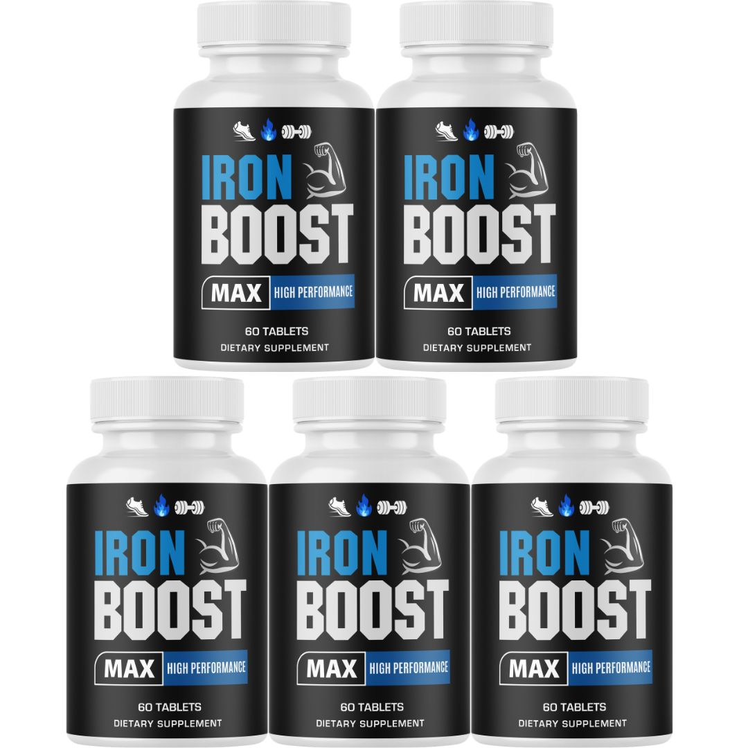Iron Boost Max Male Performance Supplement, Vitality Support 60 Tablets