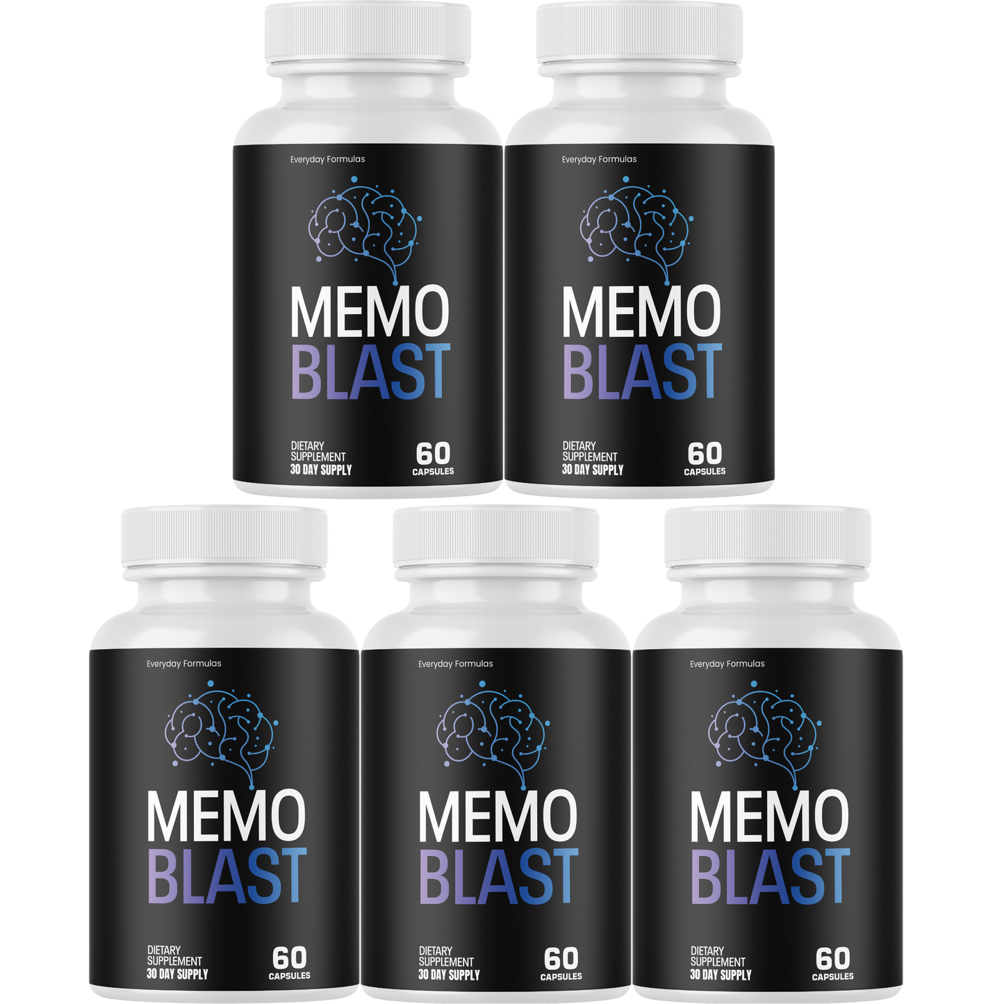 Memo Blast Brain Health Support Supplement 60 Capsules