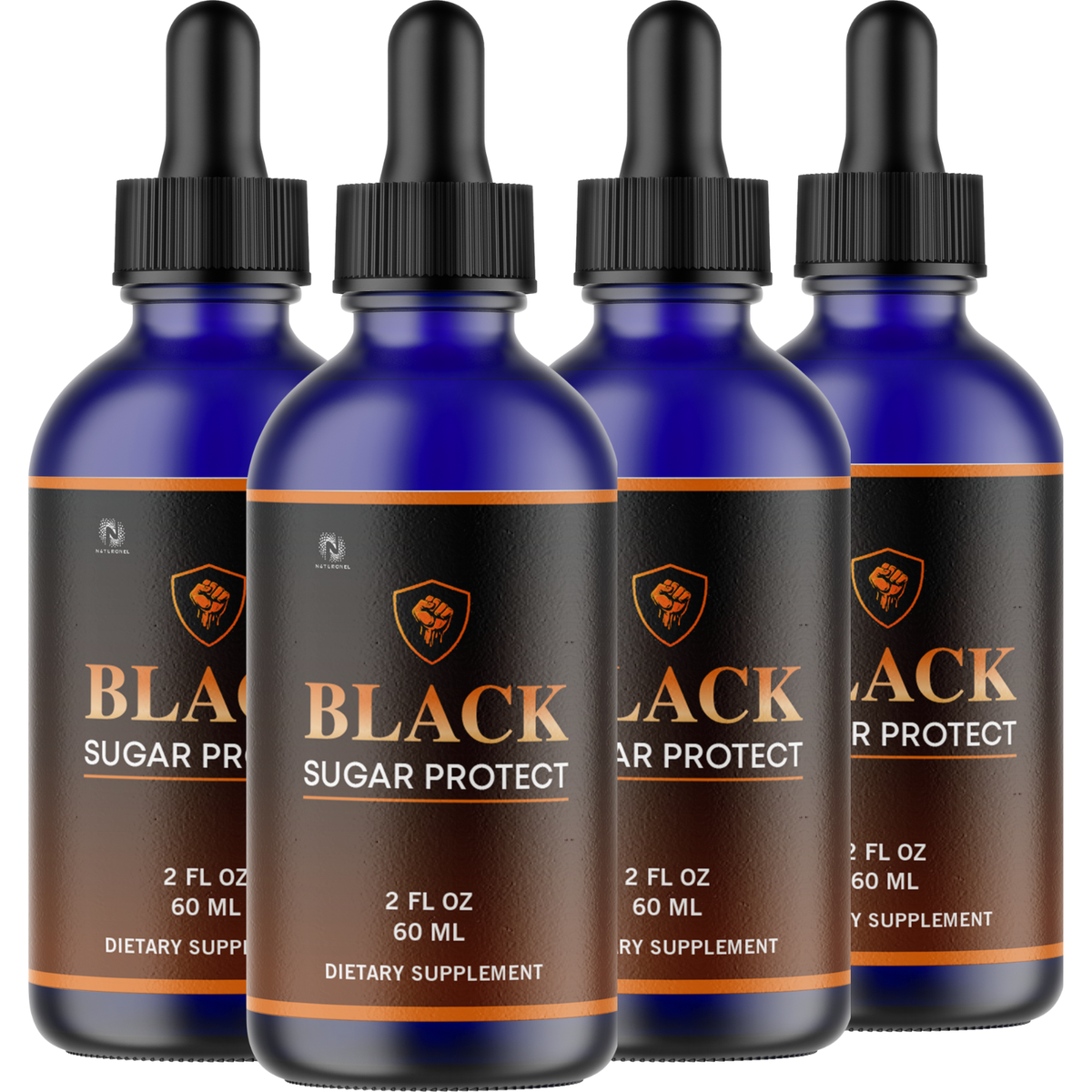 Black Sugar Protect (4 Pack) – Daily Liquid Amino Acid Formula – L-Arginine HCl, L-Glutamine & L-Tryptophan