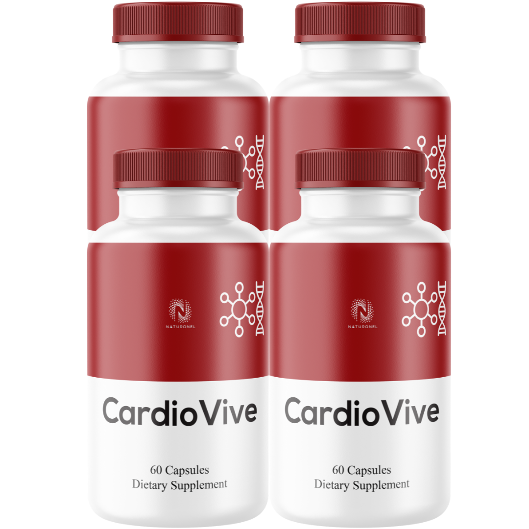 CardioVive (4 Pack) – Daily Cardiovascular Wellness Supplement – Banaba, Cinnamon, Magnesium, Chromium & Zinc