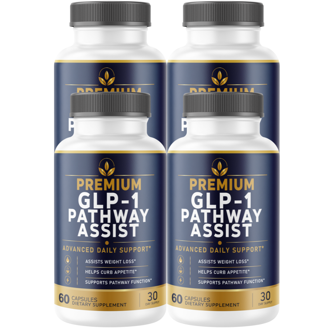 Premium GLP-1 (4 Pack) Pathway Assist – Daily Metabolic Support Supplement with Green Coffee Bean, Garcinia Cambogia, Green Tea Extract, Raspberry Ketone & Caffeine Anhydrous