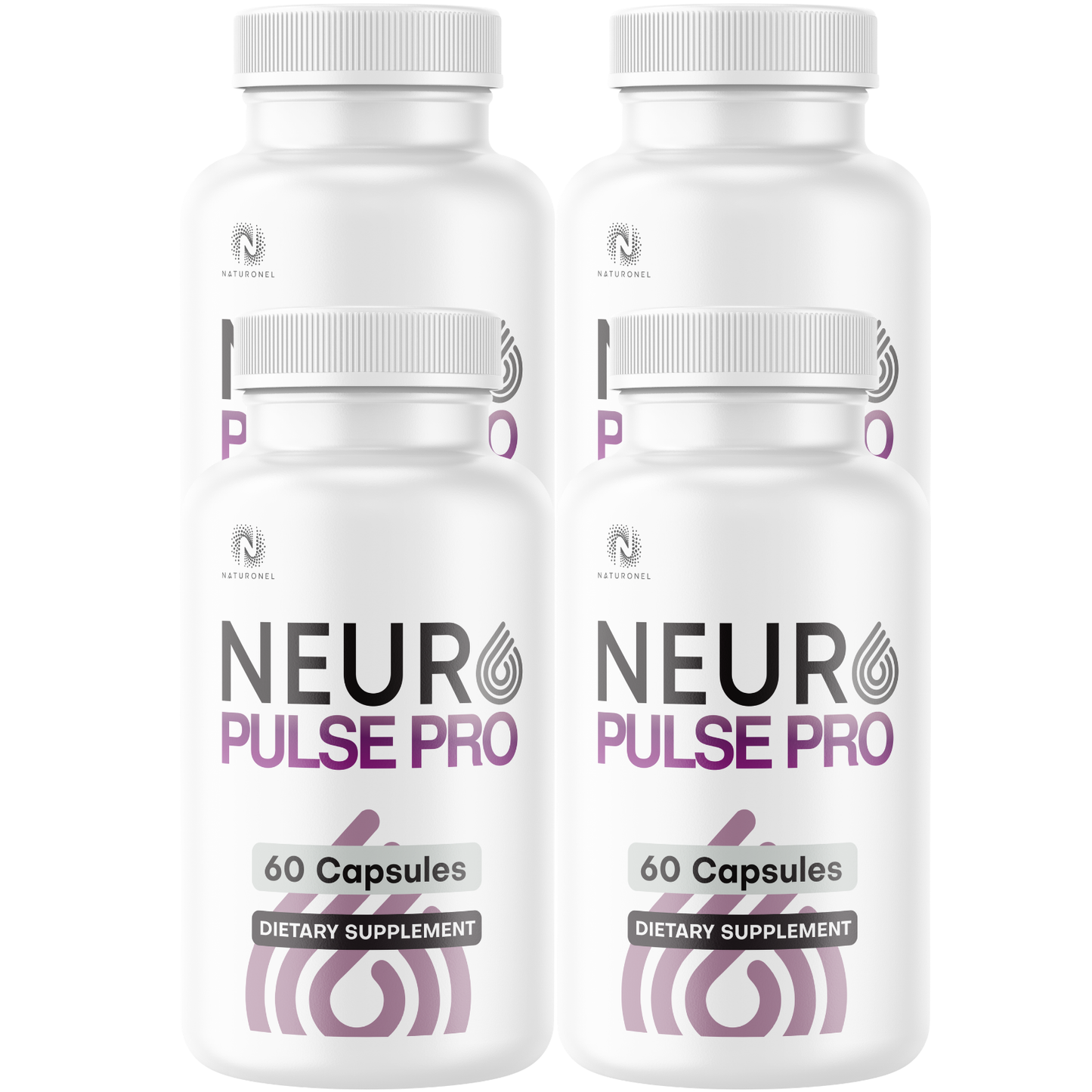 Neuro Pulse Pro (4 Pack) Brain Supplement – Advanced Nootropic Formula with Vitamins, Minerals & Botanical Extracts – Cognitive Focus, Memory & Mental Clarity Support