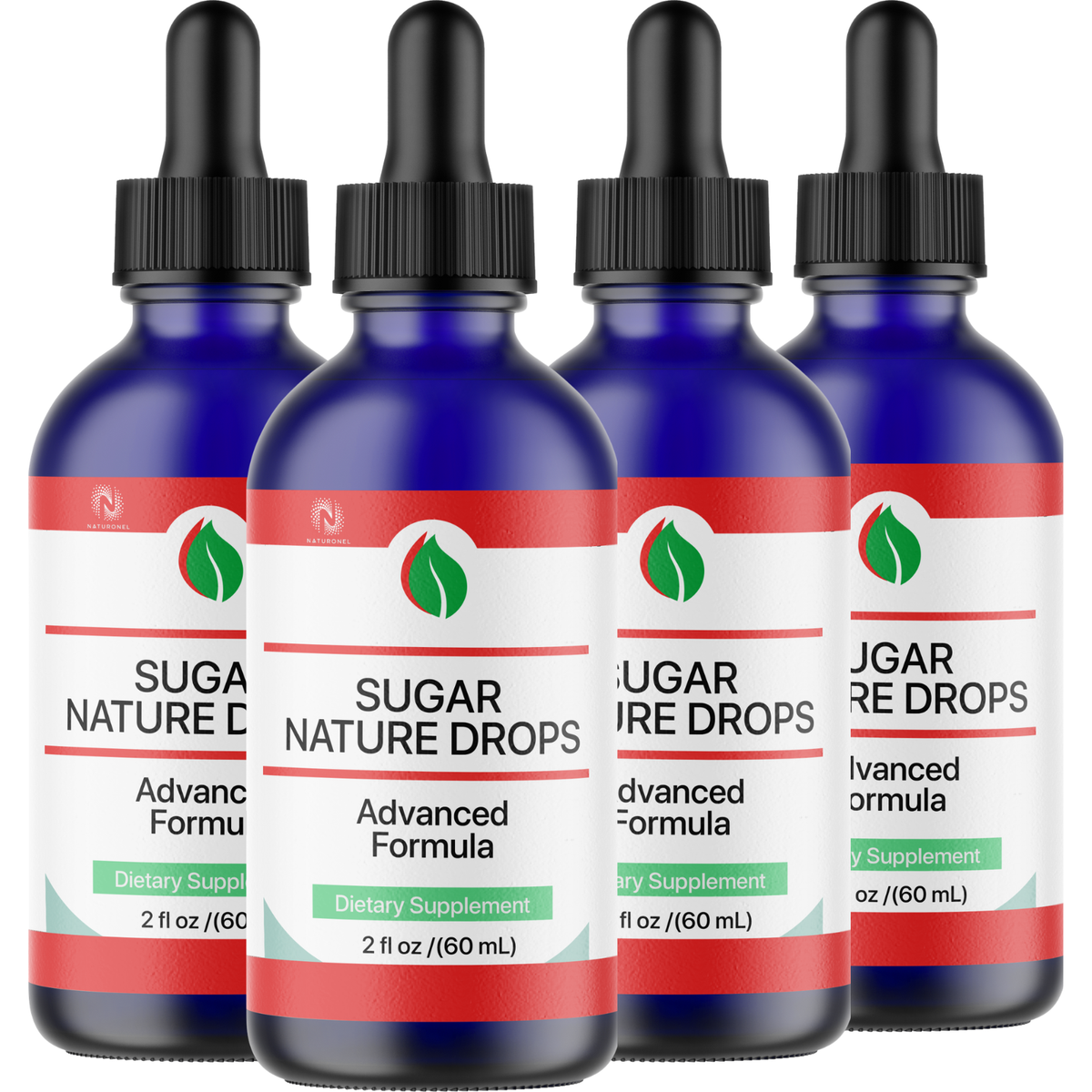 Sugar Nature Drops (4 Pack) – Glucose & Metabolic Support Formula with Amino Acid Blend