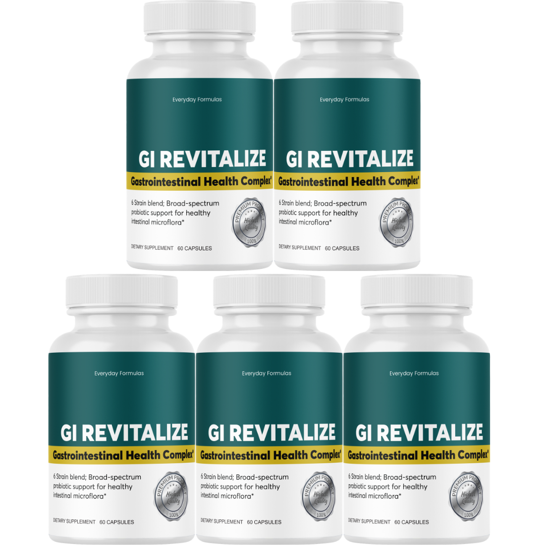 GI Revitalize - Gut Health Supplements, Probiotics for Gut Health 60 Capsules