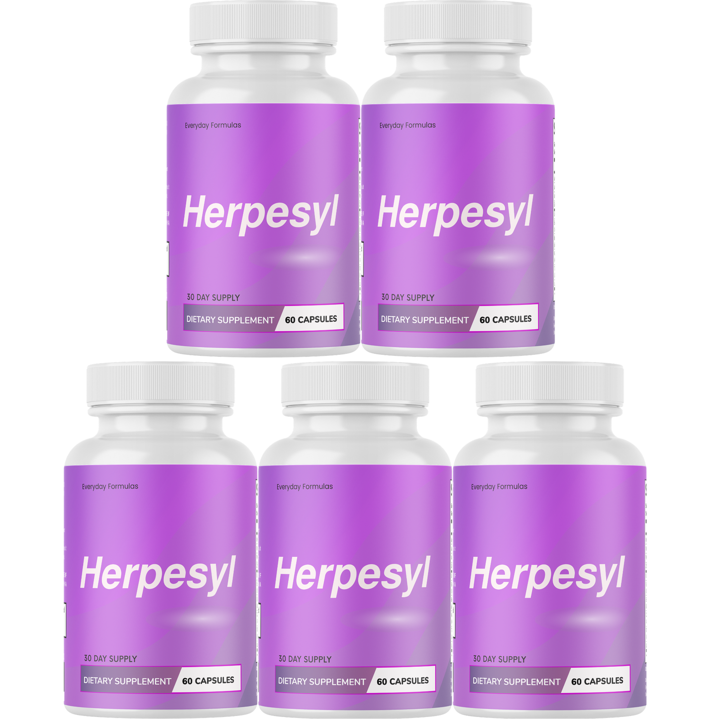 Herpesyl Immune Support Elderberry Zinc Vitamin C Probiotic Blend 60 Capsules